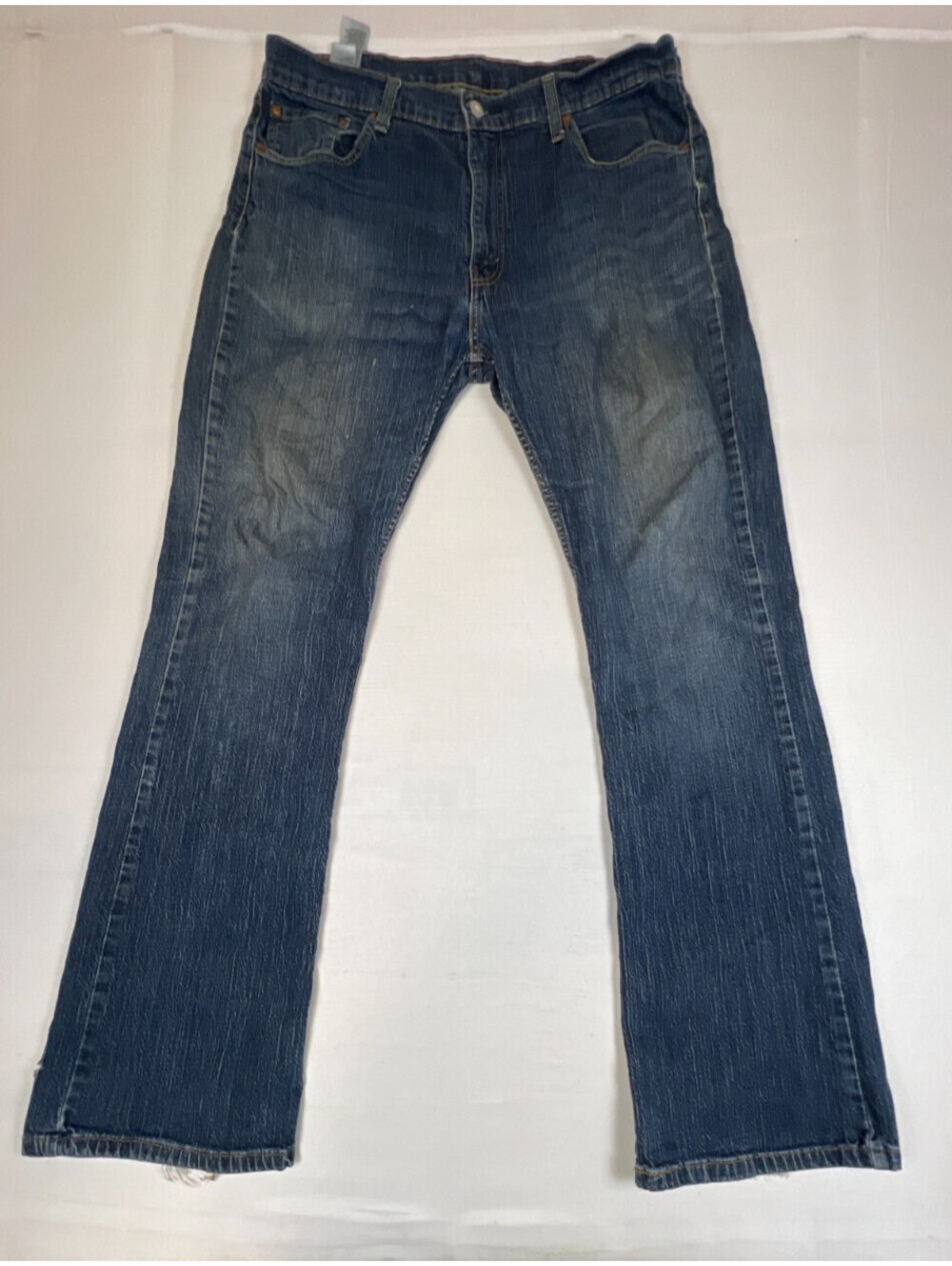 Levi's Mens 35x32 Blue 527 Slim Bootcut Denim Jeans